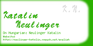 katalin neulinger business card